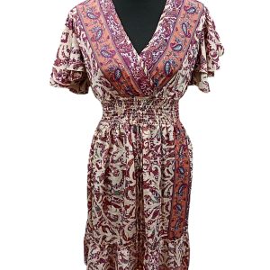 Vestido estampado rojo